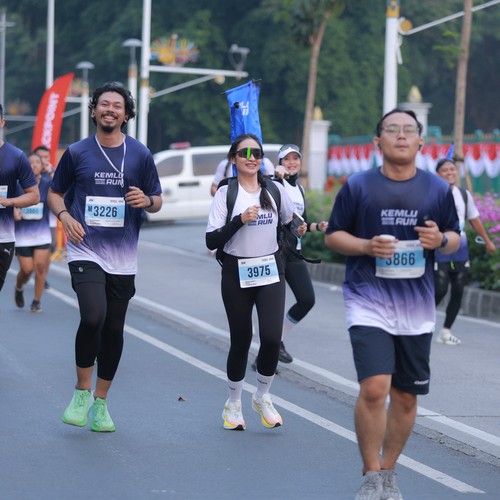 Race photo from KEMLU RUN 2026