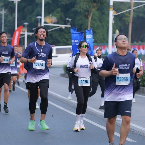 Race photo from KEMLU RUN 2026
