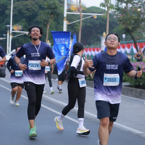 Race photo from KEMLU RUN 2026