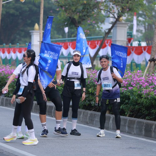 Race photo from KEMLU RUN 2026