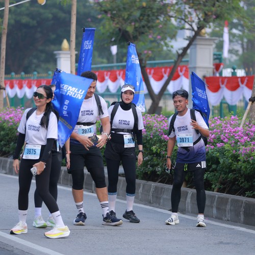 Race photo from KEMLU RUN 2026