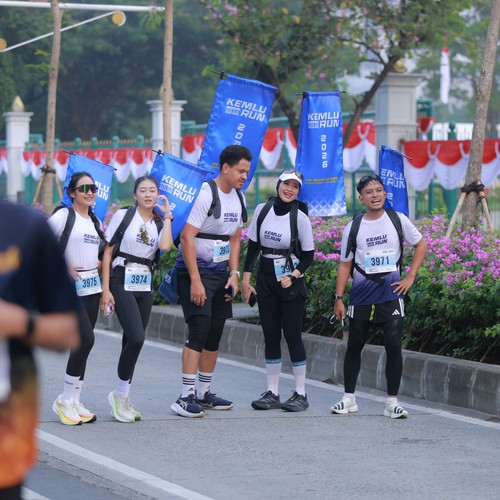 Race photo from KEMLU RUN 2026