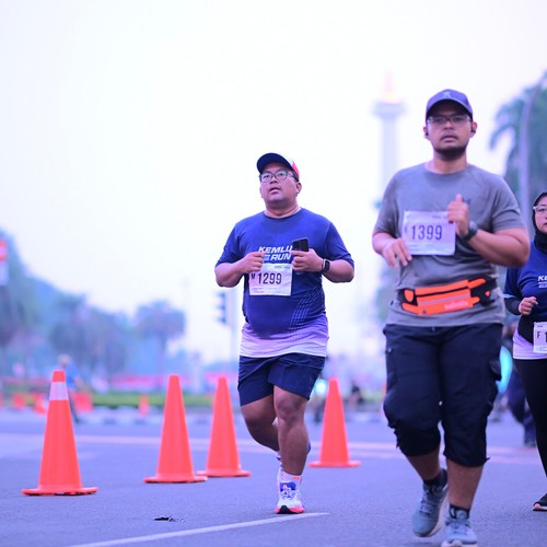 Race photo from KEMLU RUN 2026
