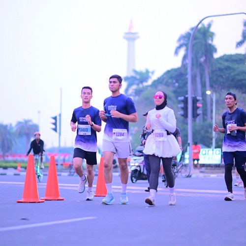 Race photo from KEMLU RUN 2026