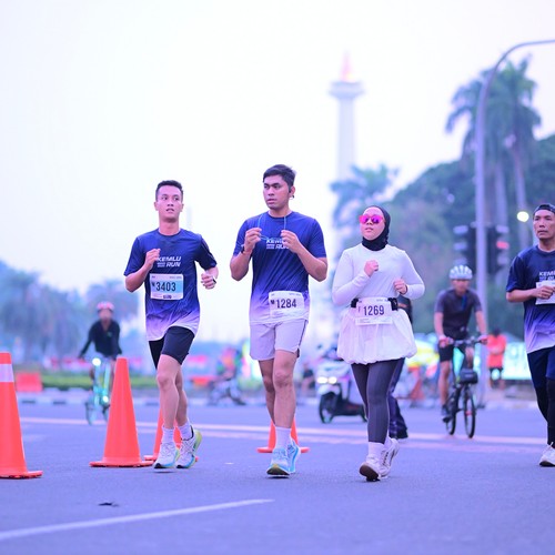 Race photo from KEMLU RUN 2026