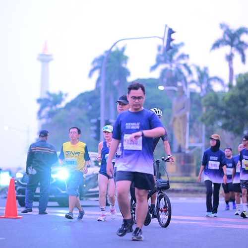 Race photo from KEMLU RUN 2026
