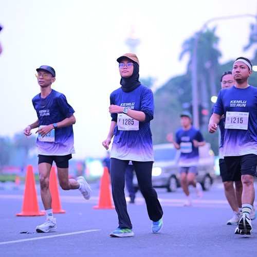 Race photo from KEMLU RUN 2026