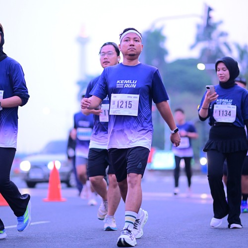 Race photo from KEMLU RUN 2026