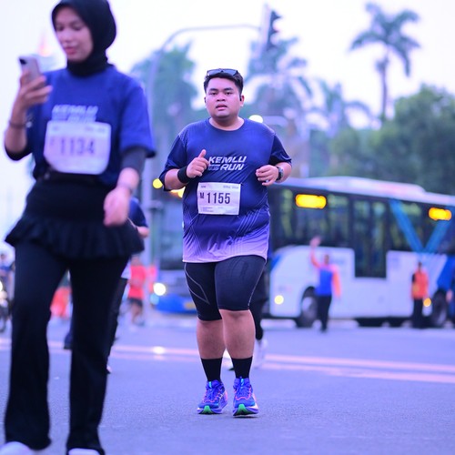 Race photo from KEMLU RUN 2026