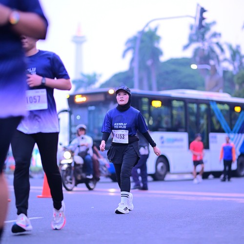 Race photo from KEMLU RUN 2026
