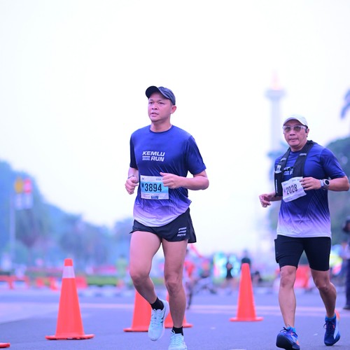 Race photo from KEMLU RUN 2026