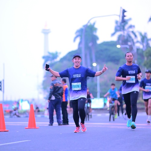 Race photo from KEMLU RUN 2026
