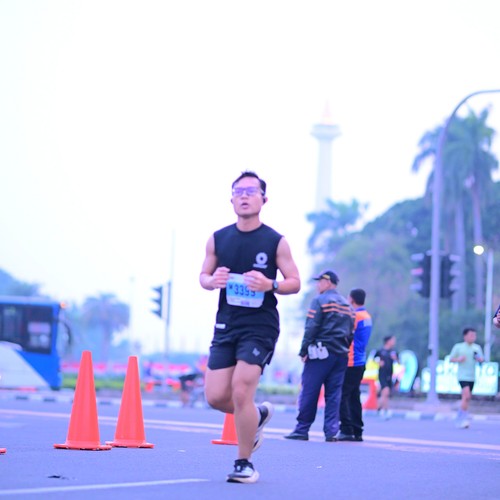 Race photo from KEMLU RUN 2026