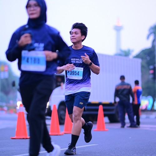 Race photo from KEMLU RUN 2026