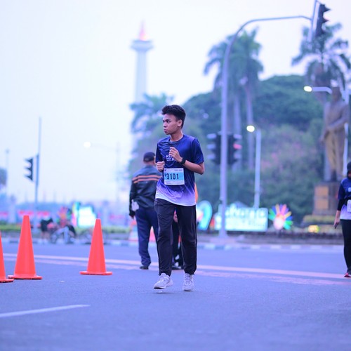 Race photo from KEMLU RUN 2026