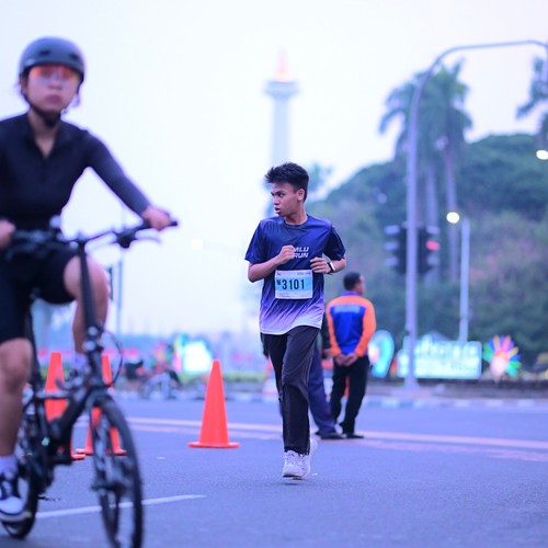 Race photo from KEMLU RUN 2026