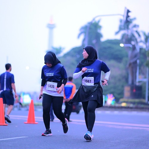 Race photo from KEMLU RUN 2026