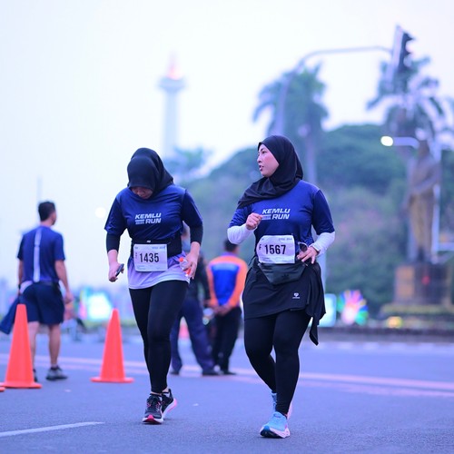 Race photo from KEMLU RUN 2026