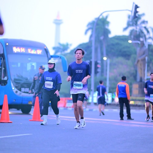 Race photo from KEMLU RUN 2026