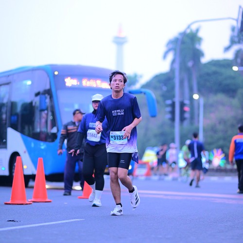 Race photo from KEMLU RUN 2026