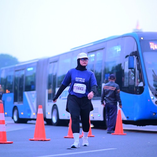 Race photo from KEMLU RUN 2026