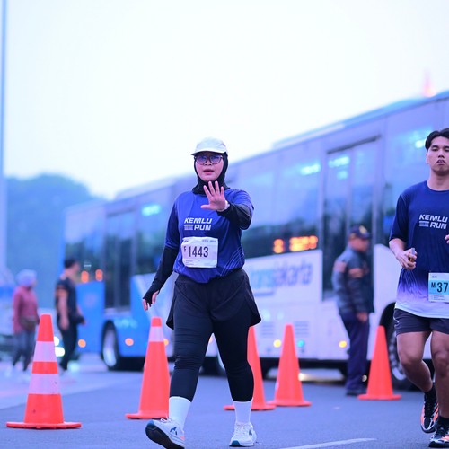 Race photo from KEMLU RUN 2026