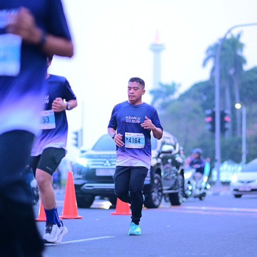 Race photo from KEMLU RUN 2026