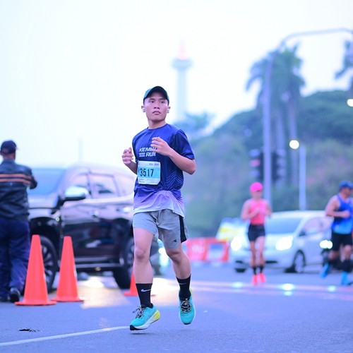 Race photo from KEMLU RUN 2026