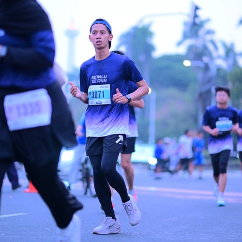 Race photo from KEMLU RUN 2026