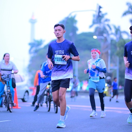 Race photo from KEMLU RUN 2026