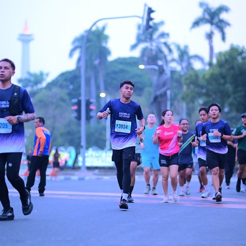 Race photo from KEMLU RUN 2026