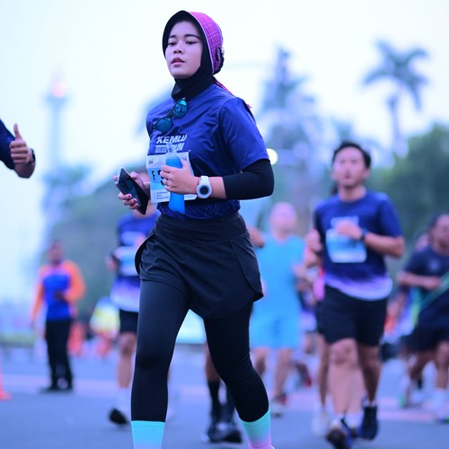 Race photo from KEMLU RUN 2026