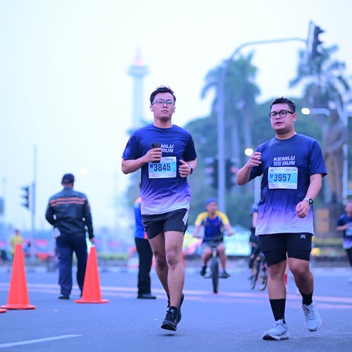 Race photo from KEMLU RUN 2026