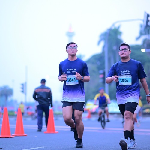 Race photo from KEMLU RUN 2026