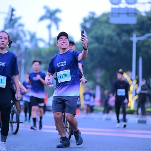 Race photo from KEMLU RUN 2026