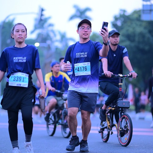 Race photo from KEMLU RUN 2026