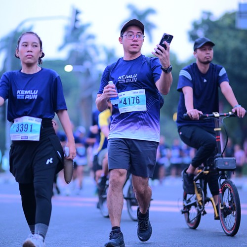 Race photo from KEMLU RUN 2026