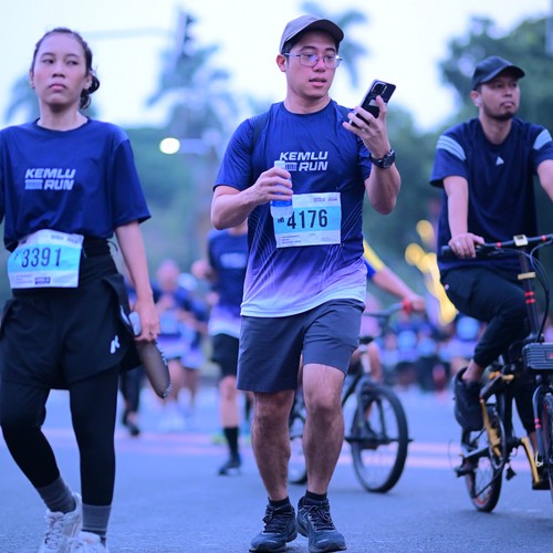 Race photo from KEMLU RUN 2026
