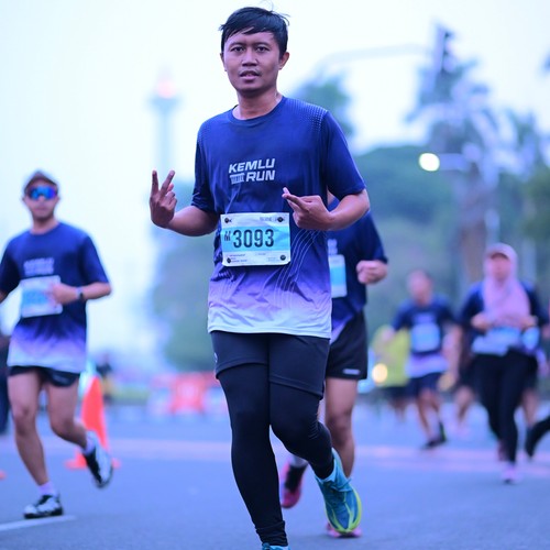 Race photo from KEMLU RUN 2026