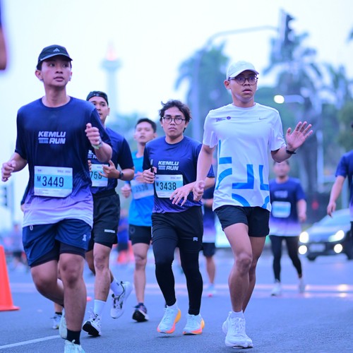 Race photo from KEMLU RUN 2026