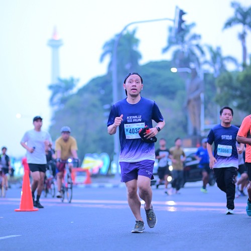 Race photo from KEMLU RUN 2026