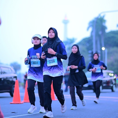 Race photo from KEMLU RUN 2026