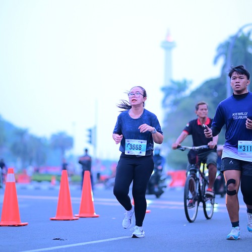 Race photo from KEMLU RUN 2026