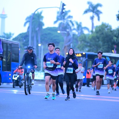 Race photo from KEMLU RUN 2026