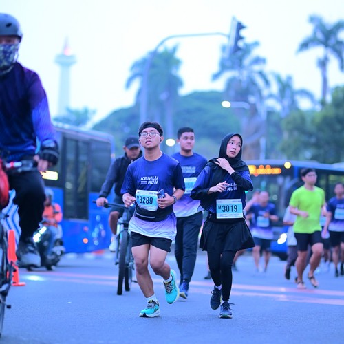 Race photo from KEMLU RUN 2026