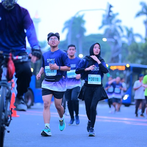 Race photo from KEMLU RUN 2026