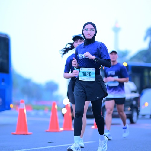 Race photo from KEMLU RUN 2026