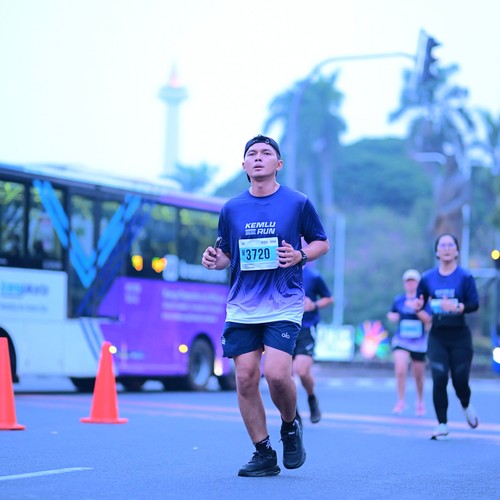 Race photo from KEMLU RUN 2026