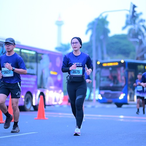 Race photo from KEMLU RUN 2026