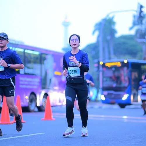 Race photo from KEMLU RUN 2026